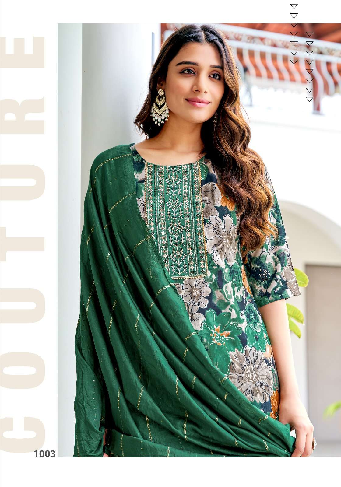 SITARA VOL-1 BY VANISKA RAYON FOIL PRINT FANCY STRAIGHT KURTI PANT & DUPATTA 