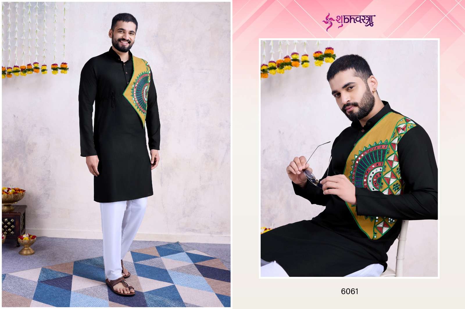 VASTRA VOL-6 BY SHUBHVASTRA FESTIVAL WEAR PRINTED KURTA PANT FOR MENS 