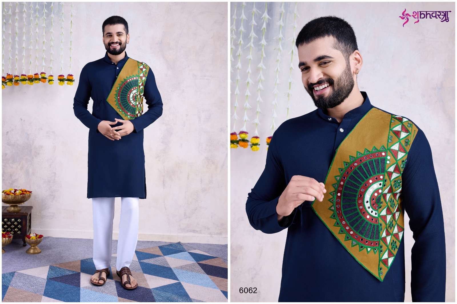 VASTRA VOL-6 BY SHUBHVASTRA FESTIVAL WEAR PRINTED KURTA PANT FOR MENS 