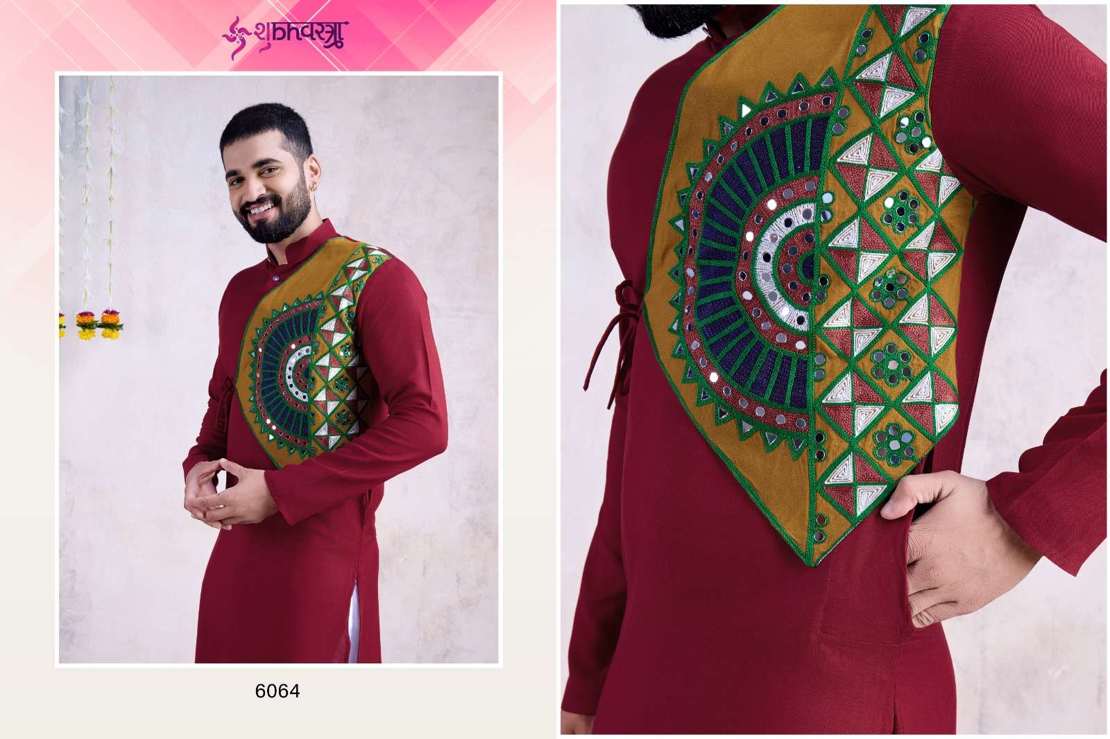 VASTRA VOL-6 BY SHUBHVASTRA FESTIVAL WEAR PRINTED KURTA PANT FOR MENS 