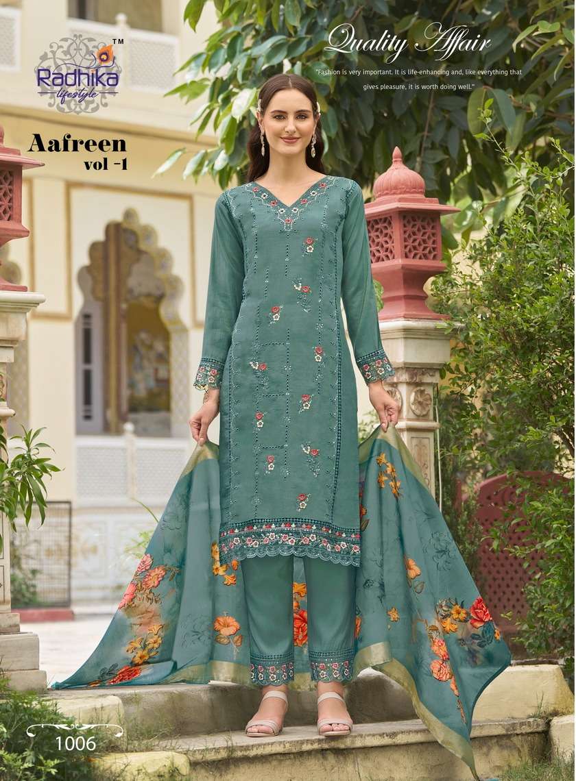 AAFREEN VOL-1 ROMAN SILK BY RADHIKA LIFESTYLE 