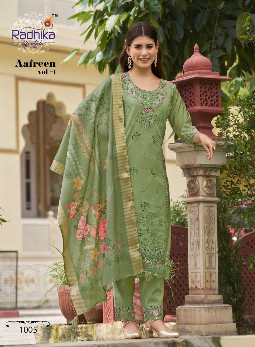 AAFREEN VOL-1 ROMAN SILK BY RADHIKA LIFESTYLE 