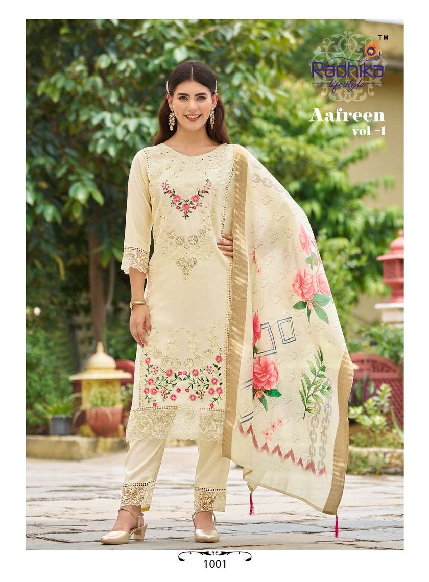 AAFREEN VOL-1 ROMAN SILK BY RADHIKA LIFESTYLE 