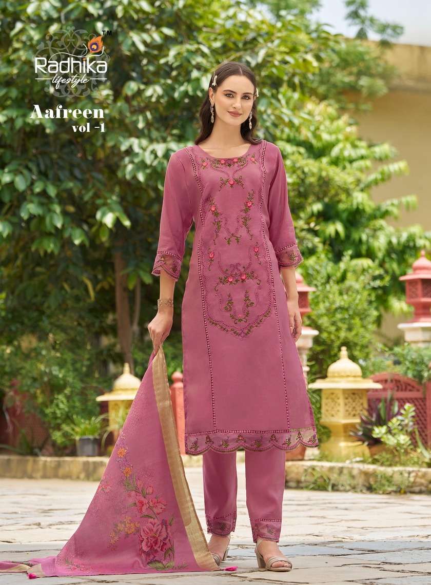 AAFREEN VOL-1 ROMAN SILK BY RADHIKA LIFESTYLE 