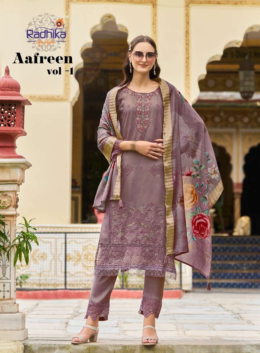 AAFREEN VOL-1 ROMAN SILK BY RADHIKA LIFESTYLE 