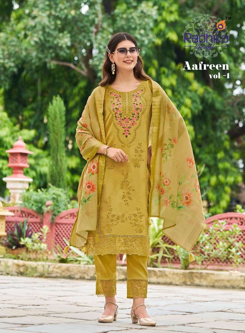 AAFREEN VOL-1 ROMAN SILK BY RADHIKA LIFESTYLE 