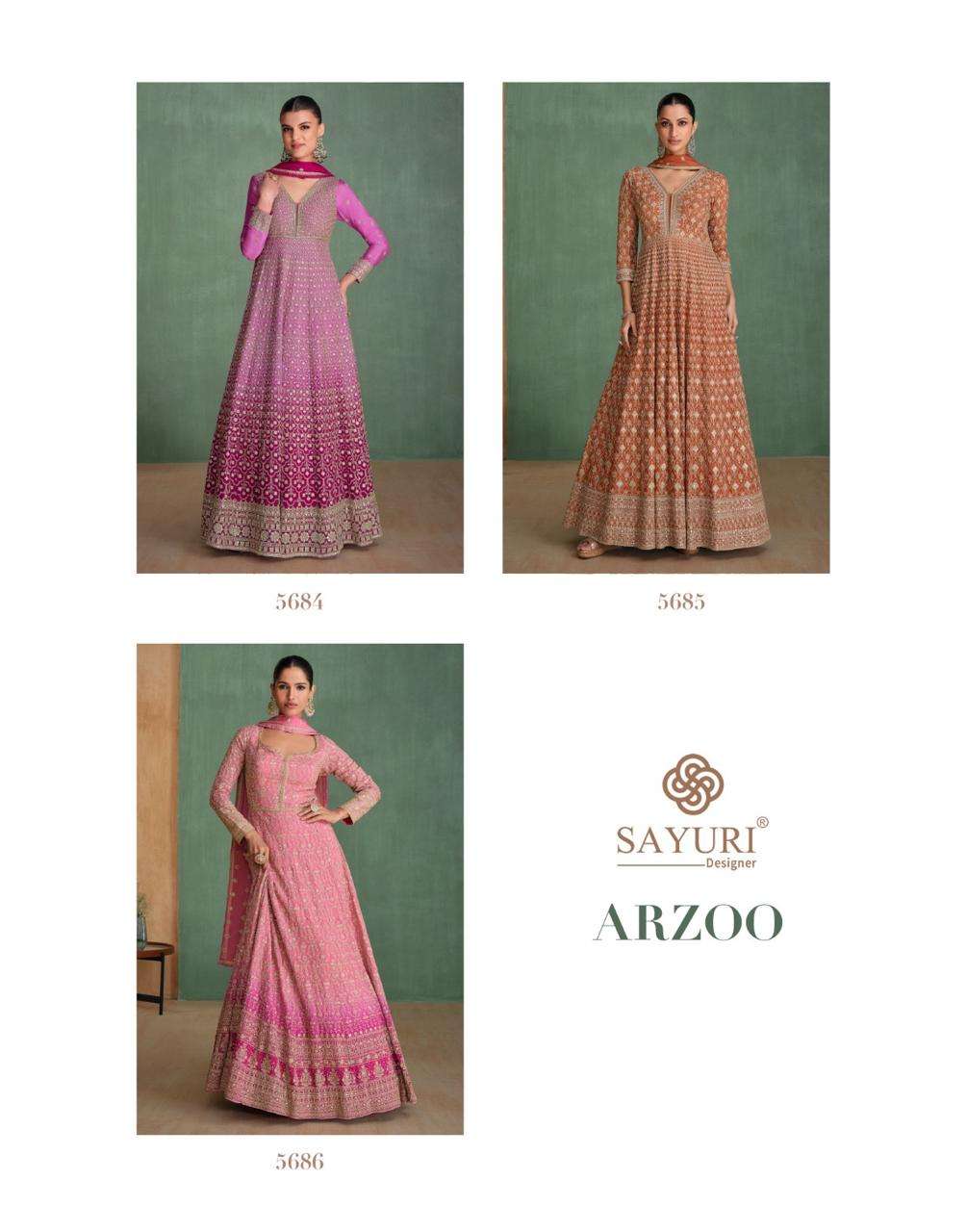 ARZOO GEORGETTE BY SAYURI DESIGNER 