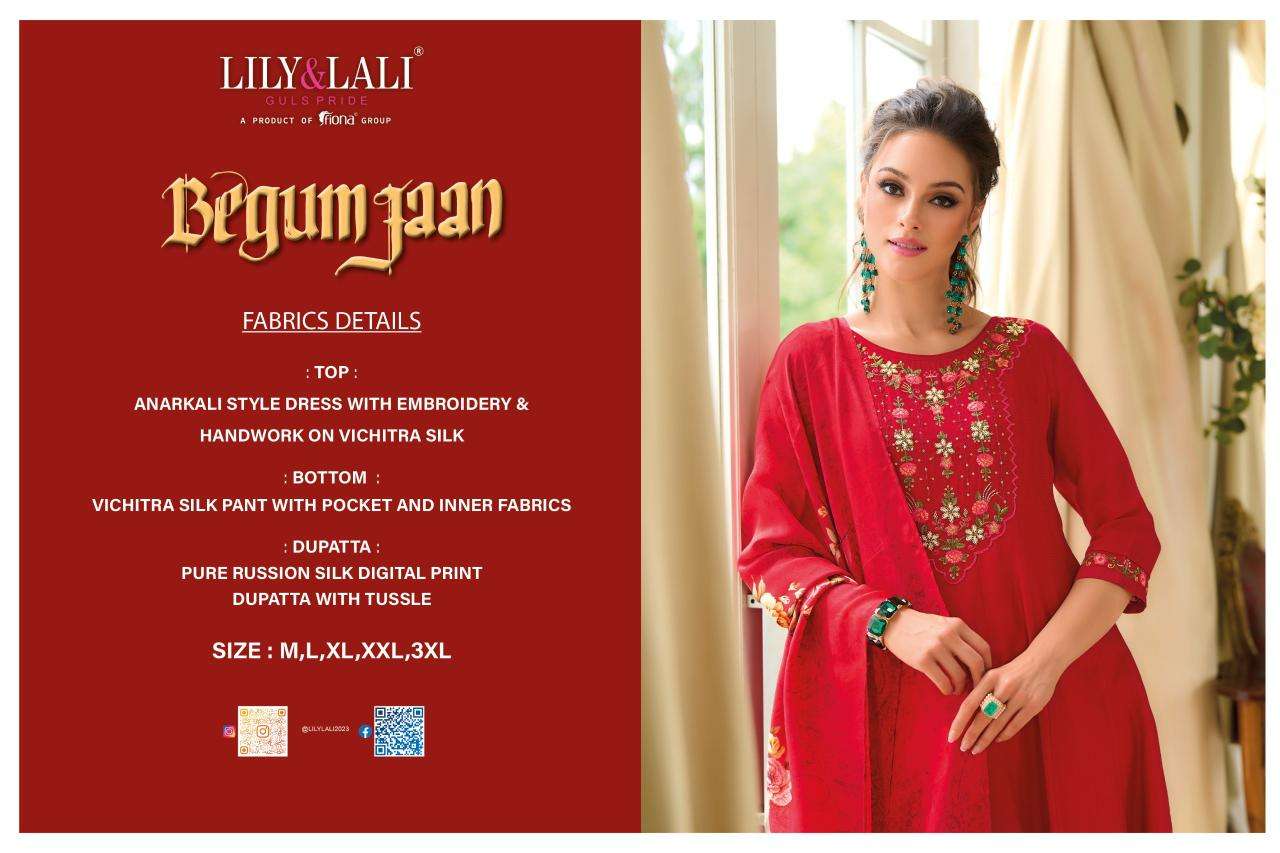 BEGUMJAAN VICHITRA SILK BY LILY & LALI 