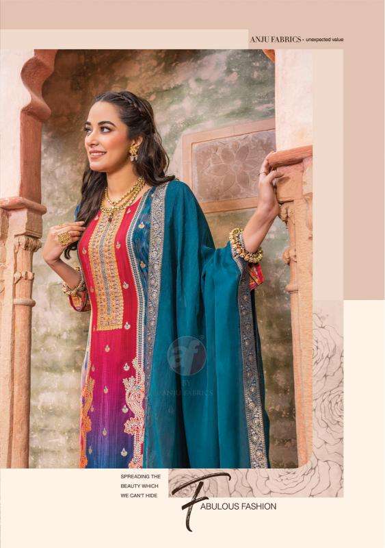 DESIGN NO-3504 RUSSIAN SILK BY ANJU FABRICS 