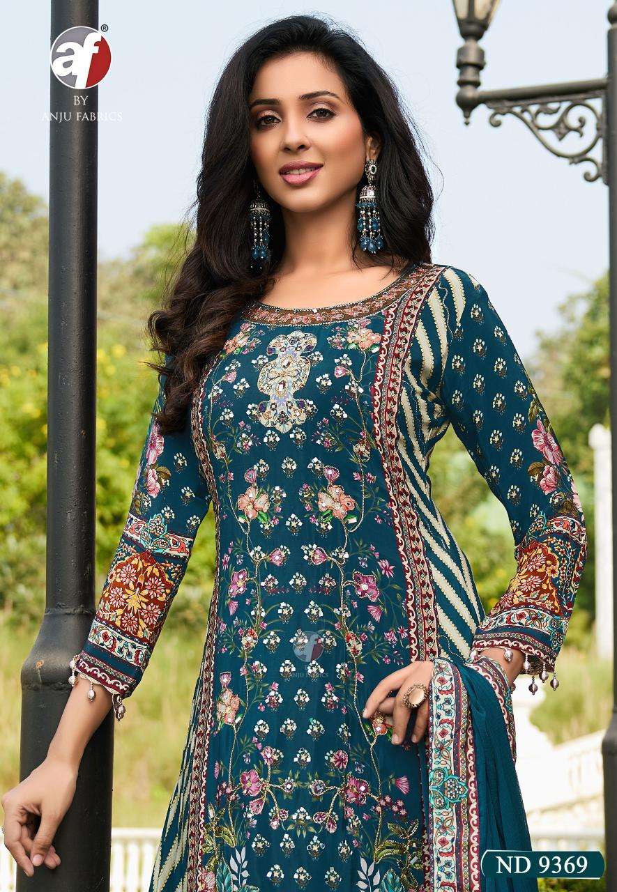 DESIGN NO-9369 VISCOSE SILK BY ANJU FABRICS 