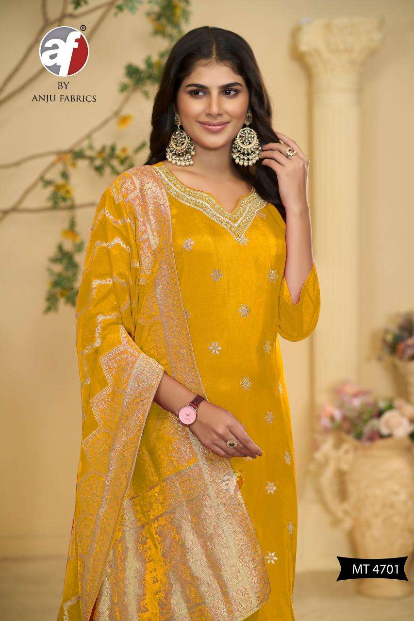 DESIGN NO-MT 4701 PURE DOLA SILK BY ANJU FABRICS  