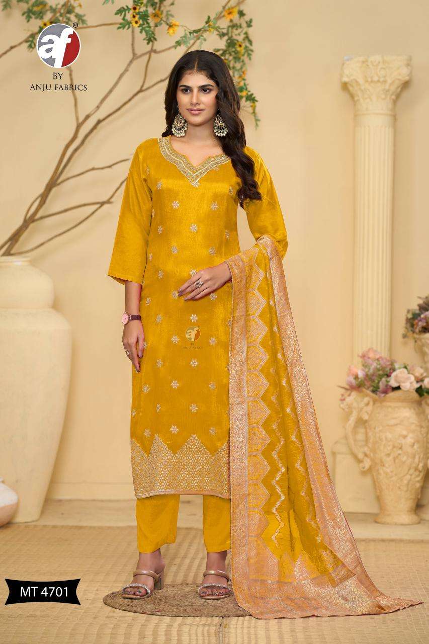 DESIGN NO-MT 4701 PURE DOLA SILK BY ANJU FABRICS  