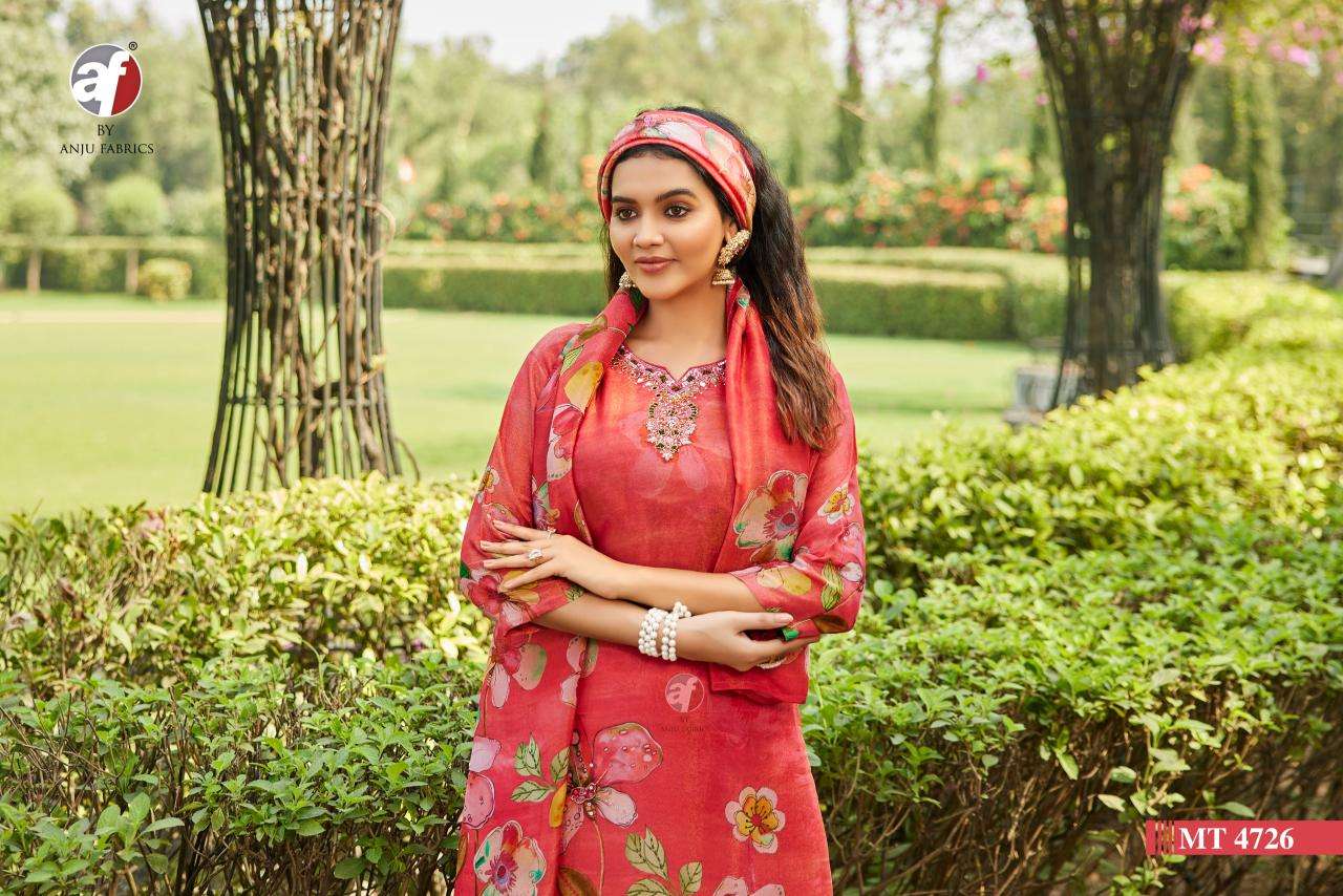 DESIGN NO-MT 4726 PURE TISSUE SHIMMER BY ANJU FABRICS   