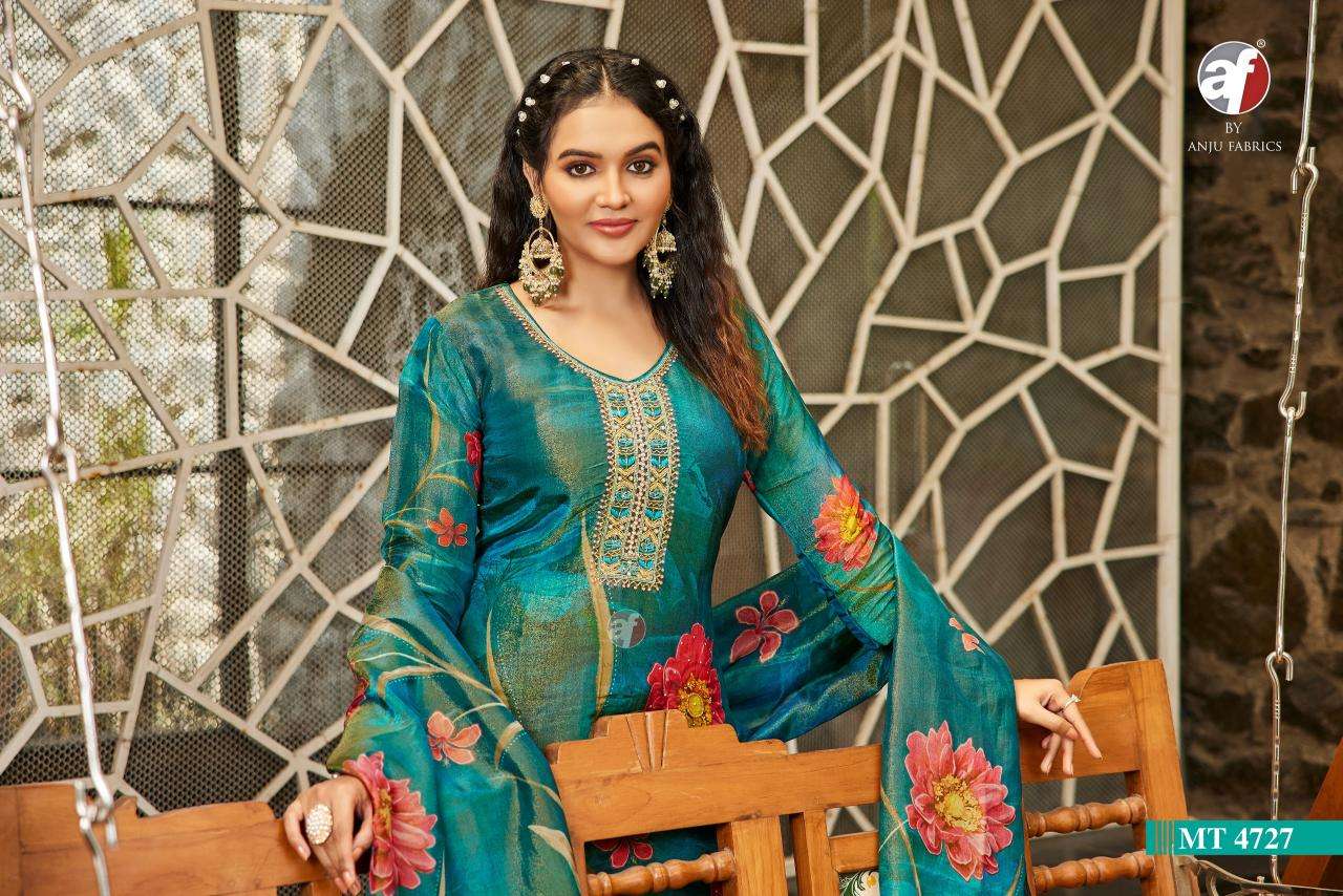 DESIGN NO-MT 4727 PURE TISSUE SHIMMER BY ANJU FABRICS