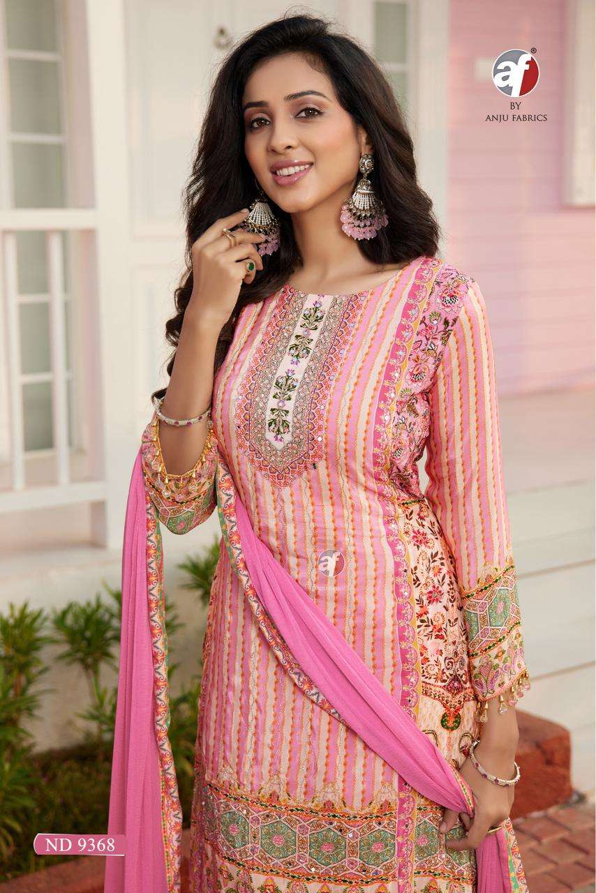 DESIGN NO-ND 9368 VISCOSE SILK BY ANJU FABRICS 