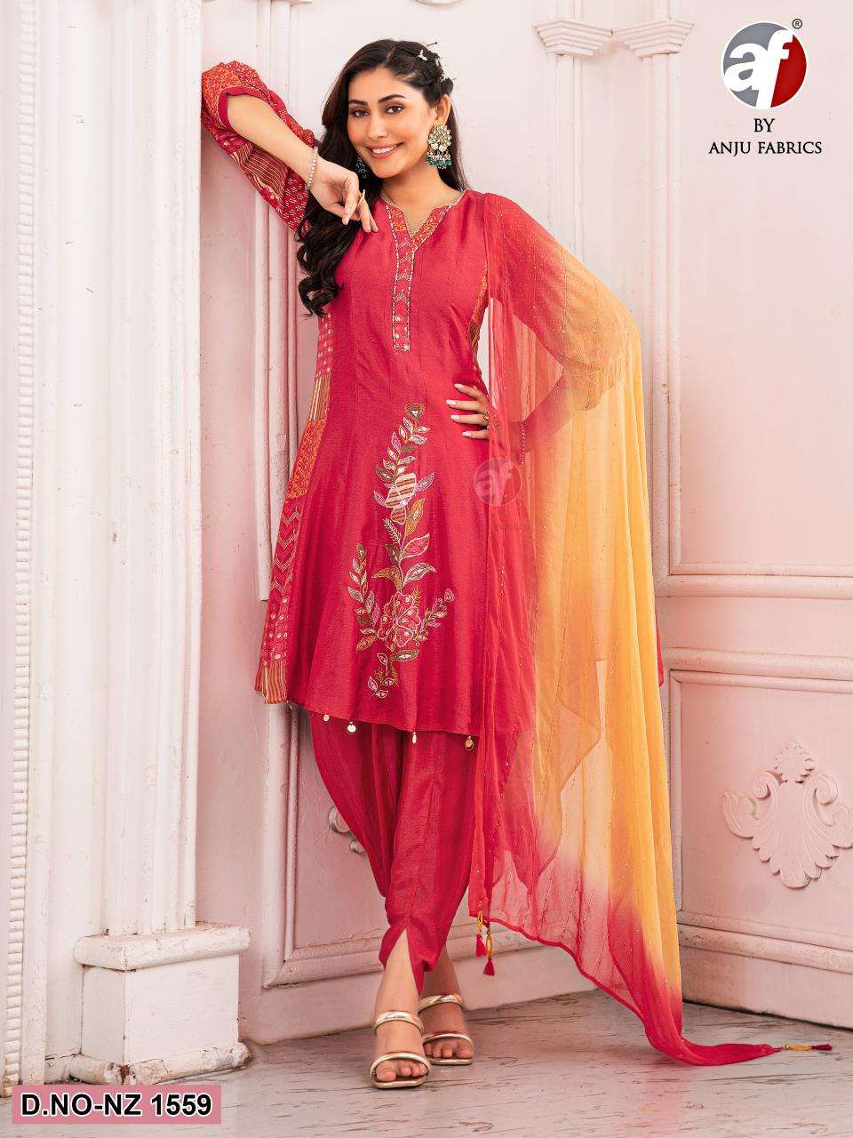 DESIGN NO-NZ1559 PURE DOLA SILK BY ANJU FABRICS  