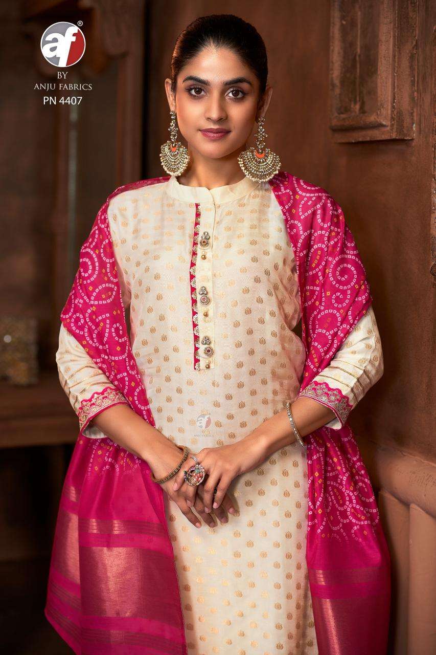 DESIGN NO-PN 4407 RUSSIAN SILK BY ANJU FABRICS 