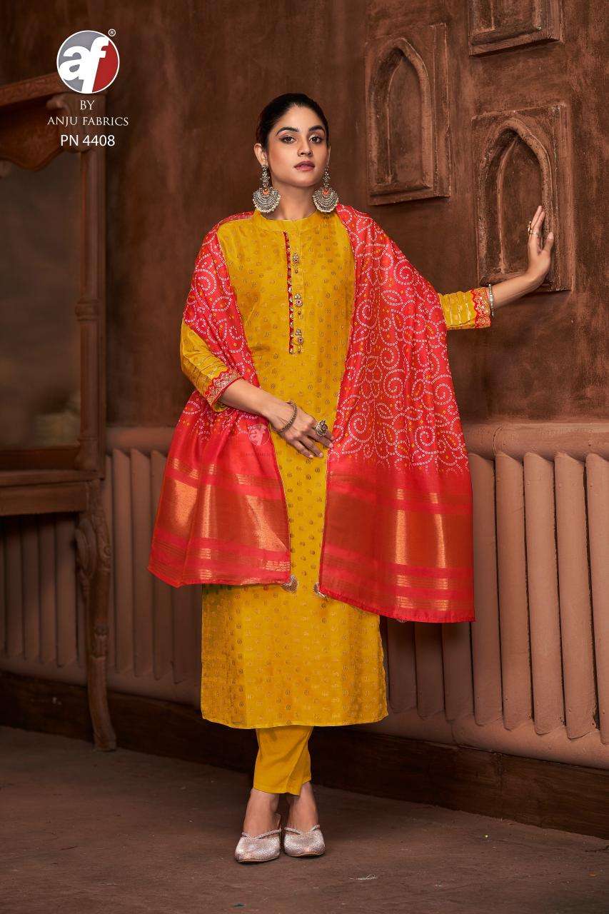 DESIGN NO- PN 4408 RUSSIAN SILK BY ANJU FABRICS 