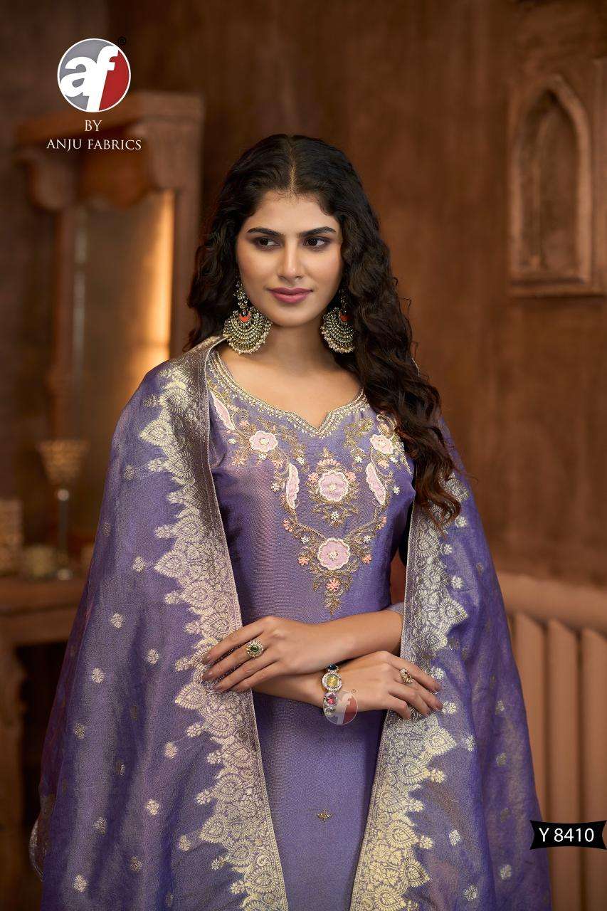 DESIGN NO-Y 8410 TISSUE SHIMMER BY ANJU FABRICS 