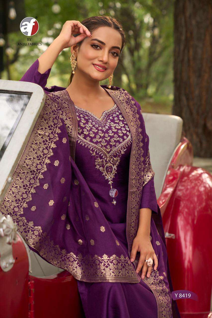 DESIGN NO-Y 8419 PURE DOLA SILK BY ANJU FABRICS 