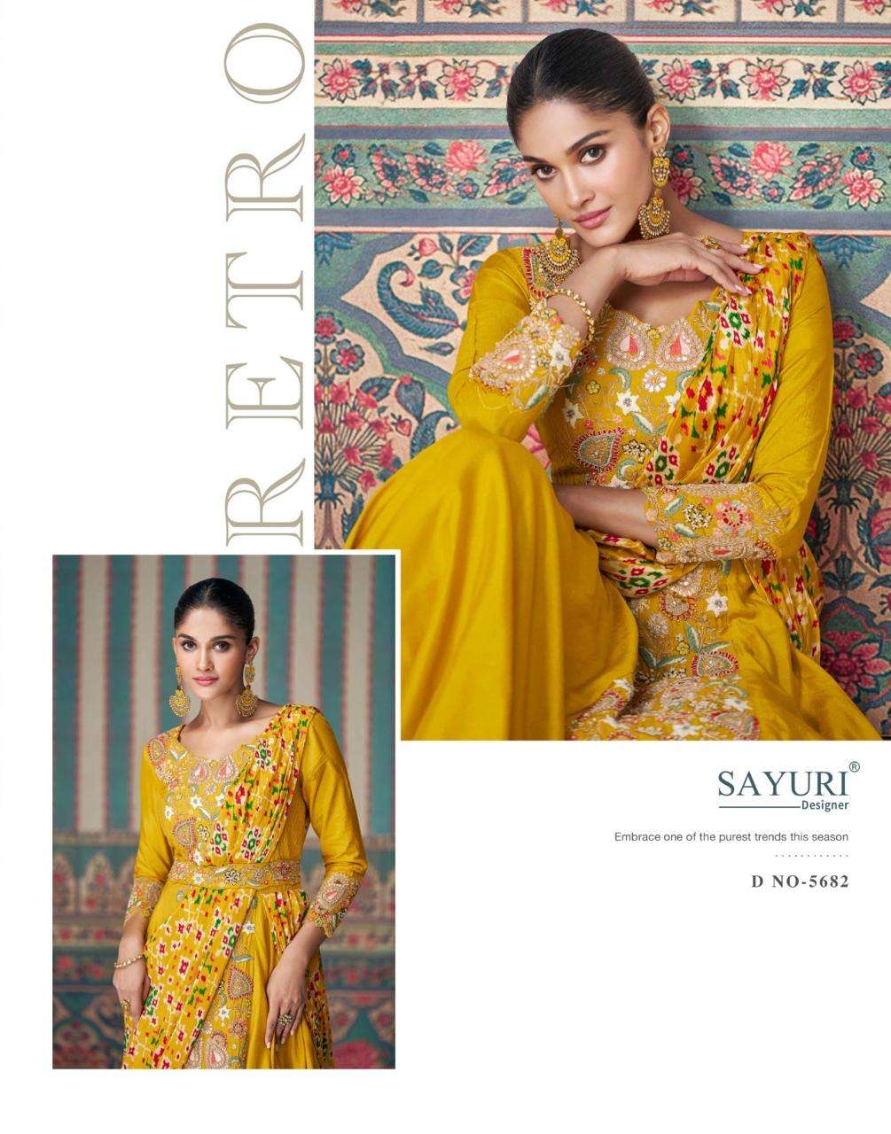 ETHNIC REAL CHINON SILK BY SAYURI DESIGNER 