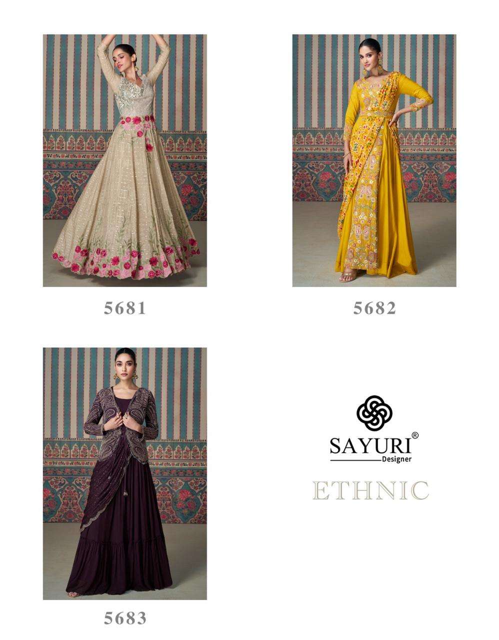 ETHNIC REAL CHINON SILK BY SAYURI DESIGNER 