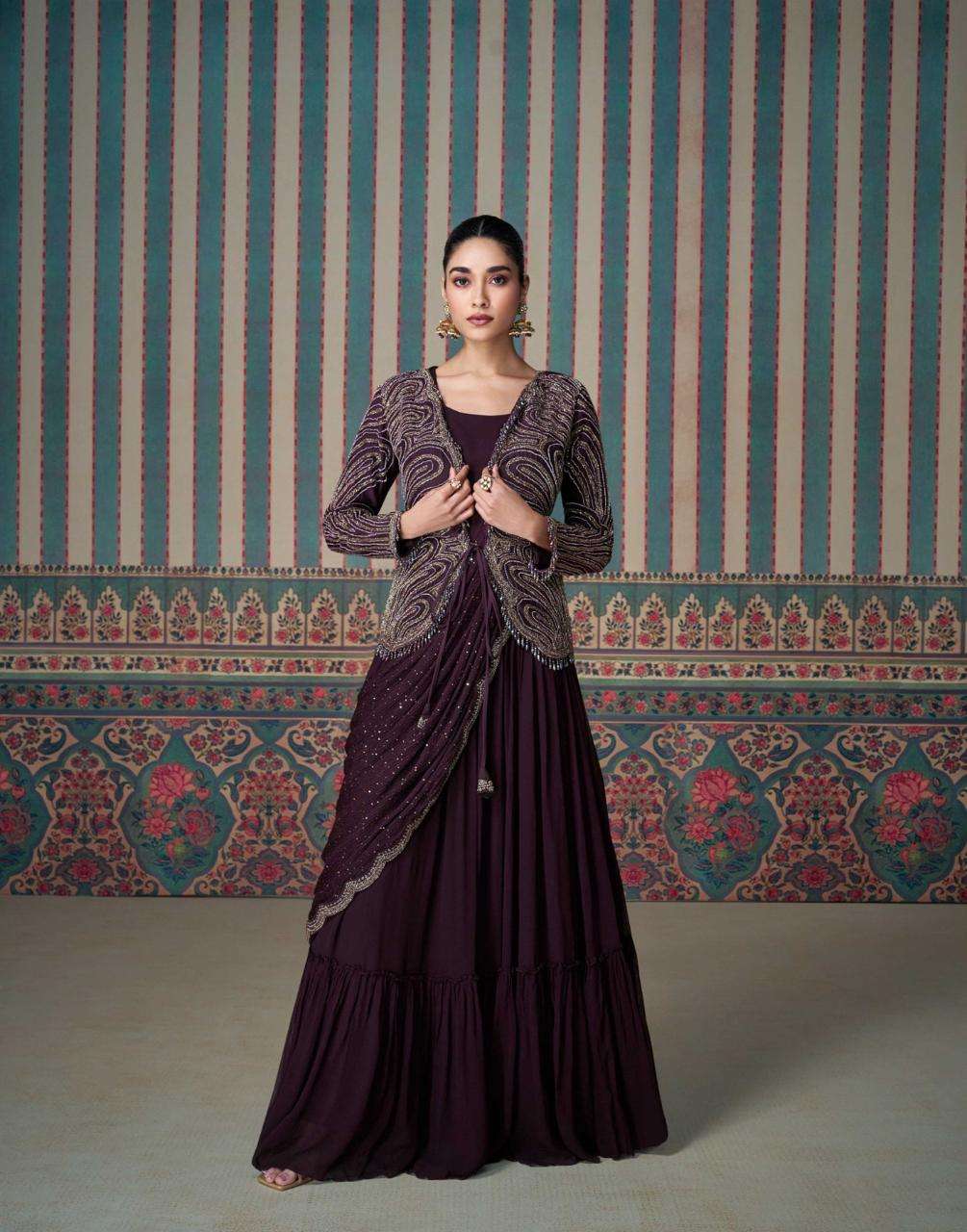 ETHNIC REAL CHINON SILK BY SAYURI DESIGNER 