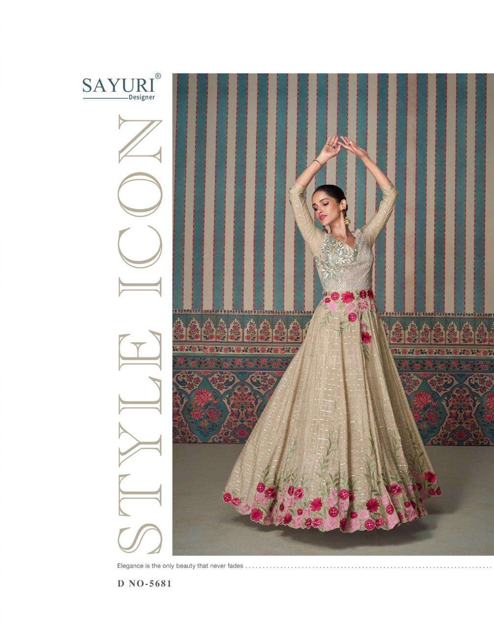 ETHNIC REAL CHINON SILK BY SAYURI DESIGNER 