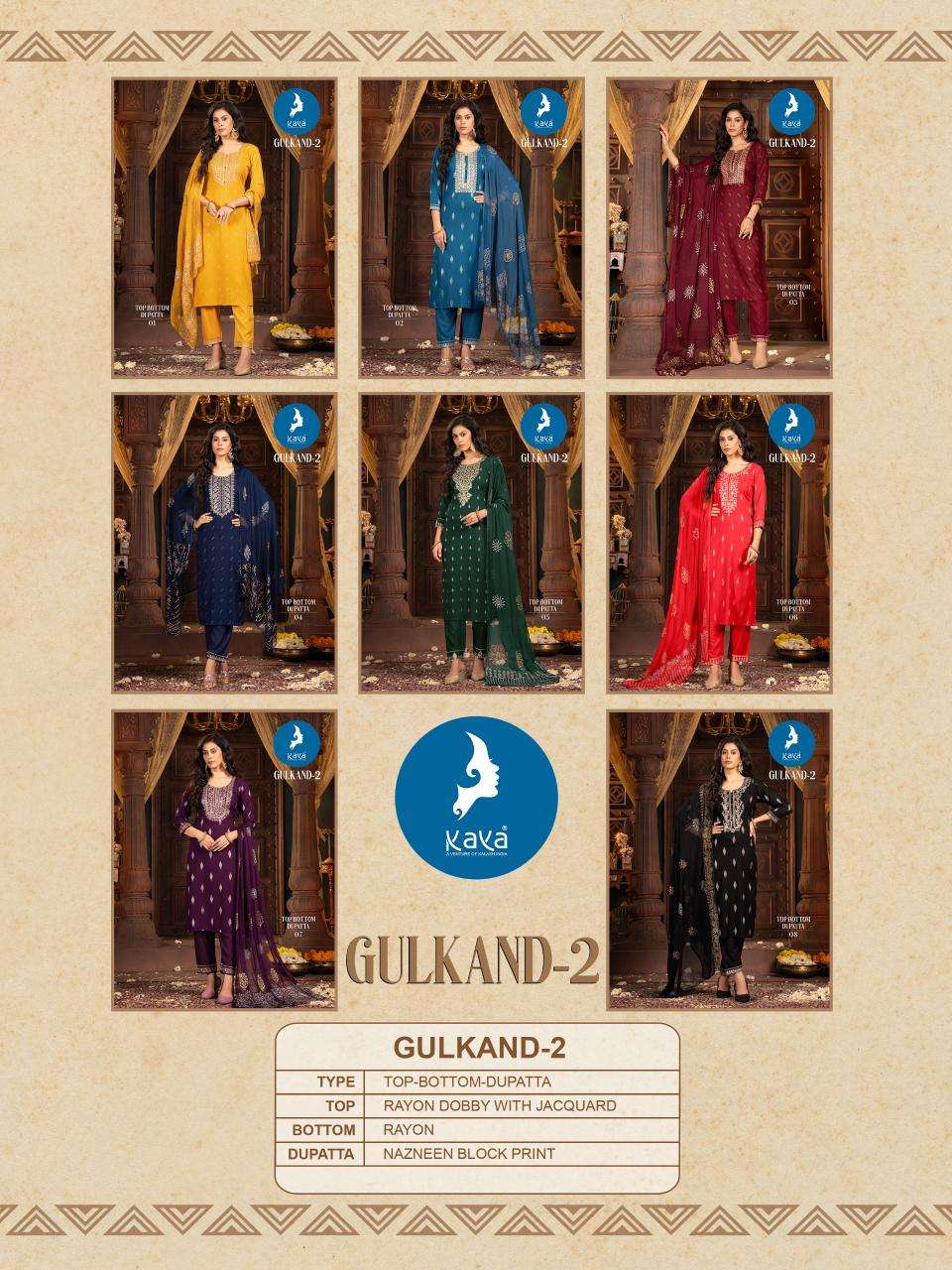 GULKAND VOL-2 RAYON BY KAYA KURTI 