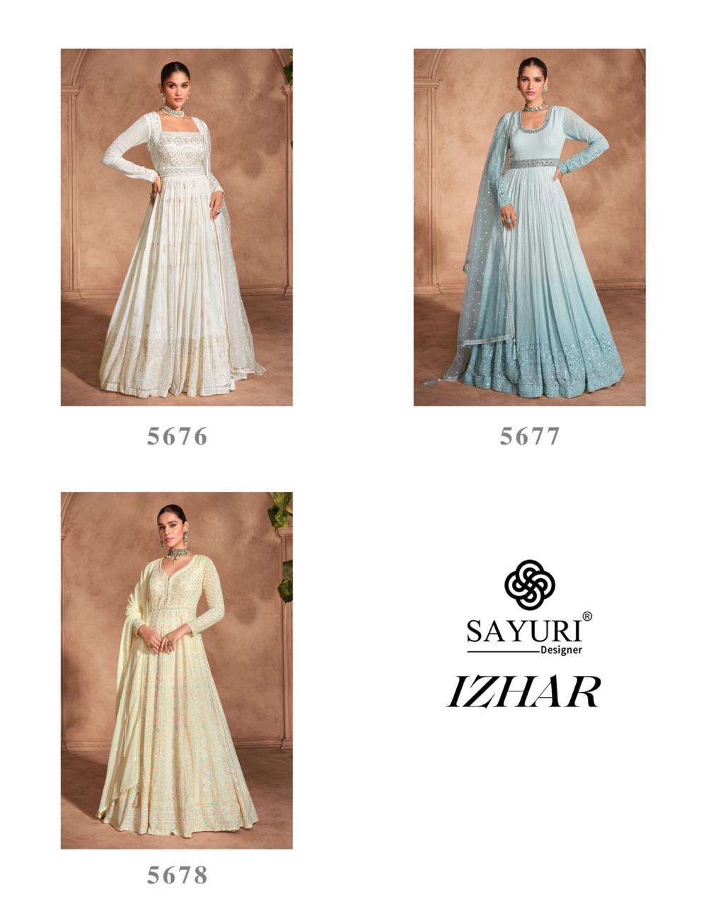 IZHAAR REAL GEORGETTE BY SAYURI DESIGNER 