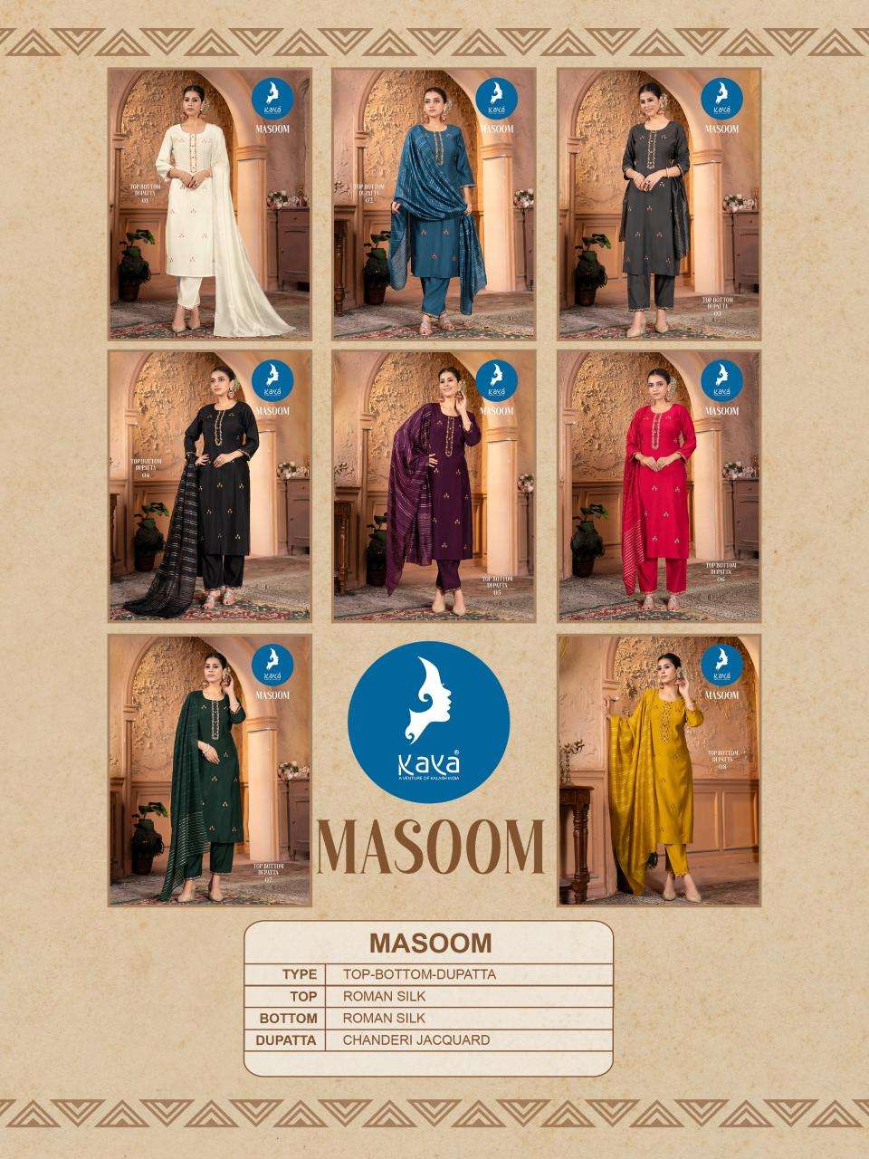 MASOOM ROMAN SILK BY KAYA KURTI 