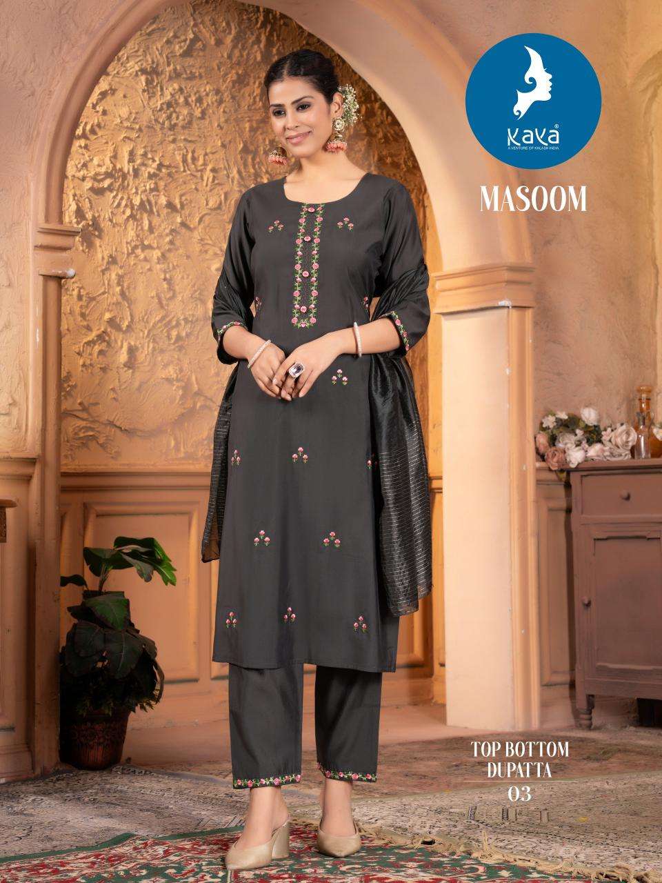 MASOOM ROMAN SILK BY KAYA KURTI 