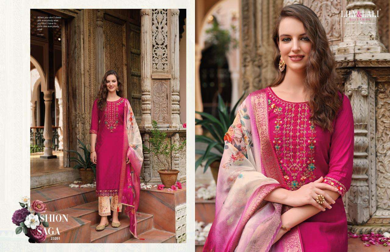 MEENAKARI VOL-4 SELF JACQUARD BY LILY & LALI 