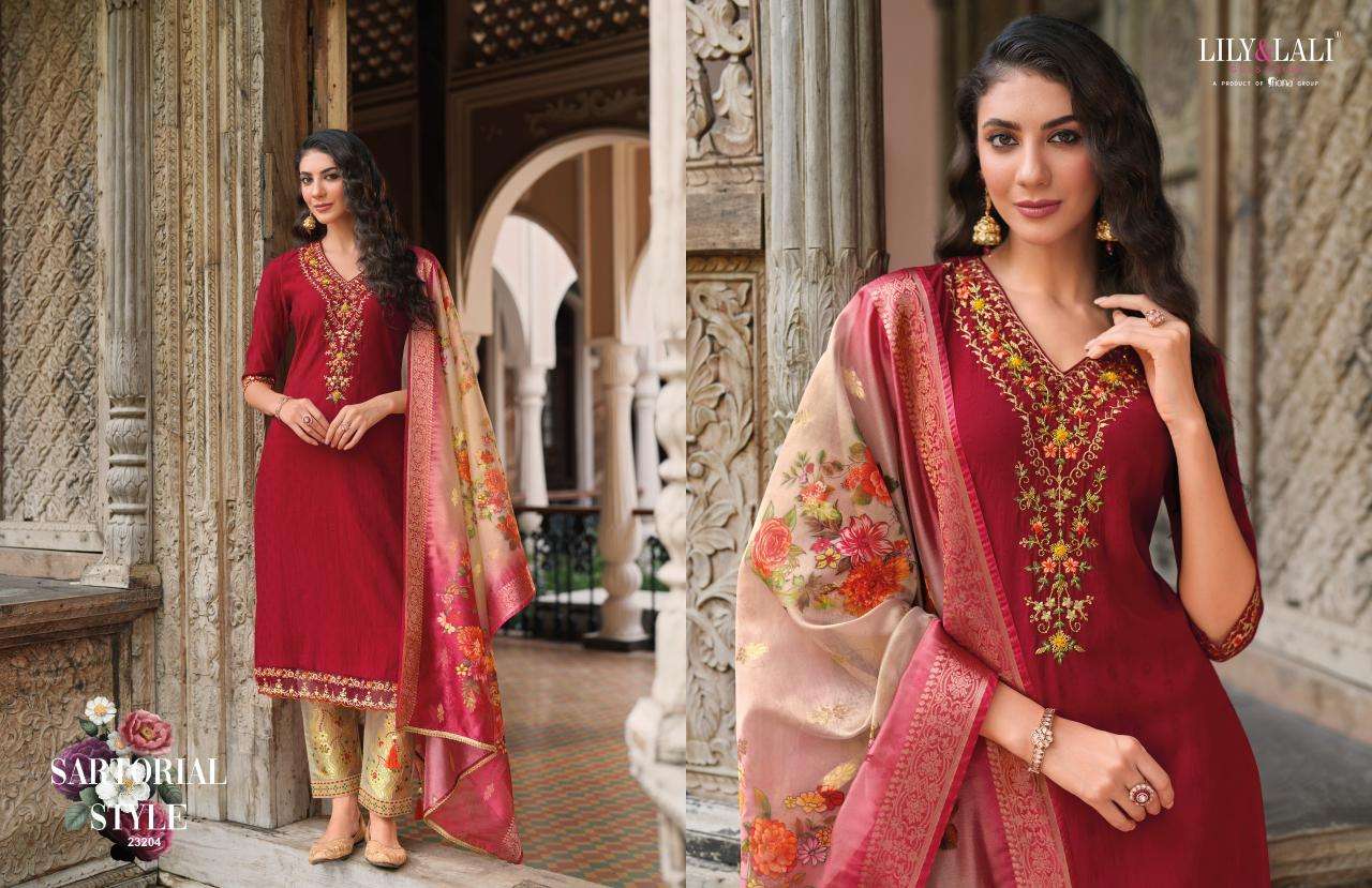 MEENAKARI VOL-4 SELF JACQUARD BY LILY & LALI 