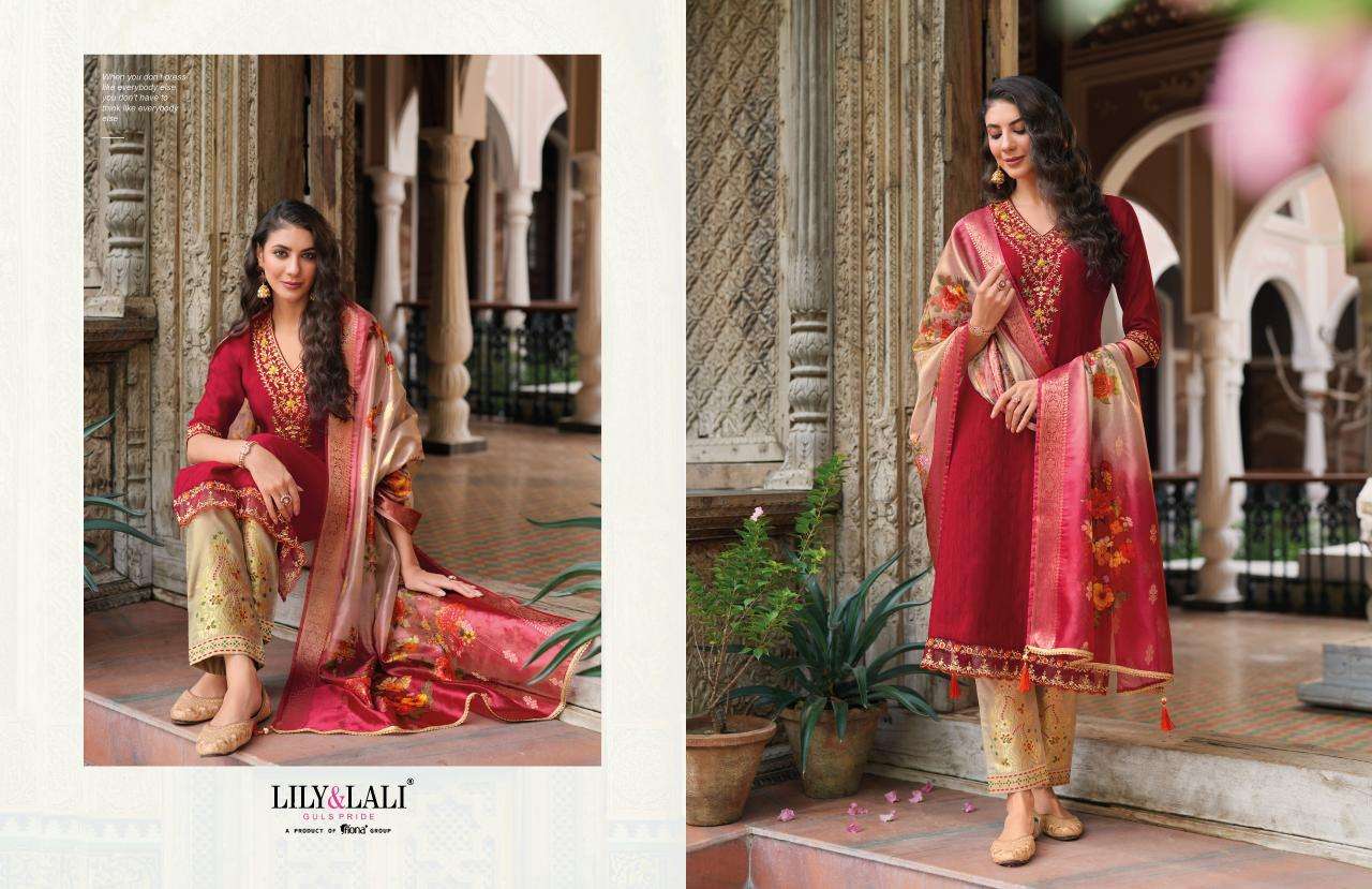 MEENAKARI VOL-4 SELF JACQUARD BY LILY & LALI 