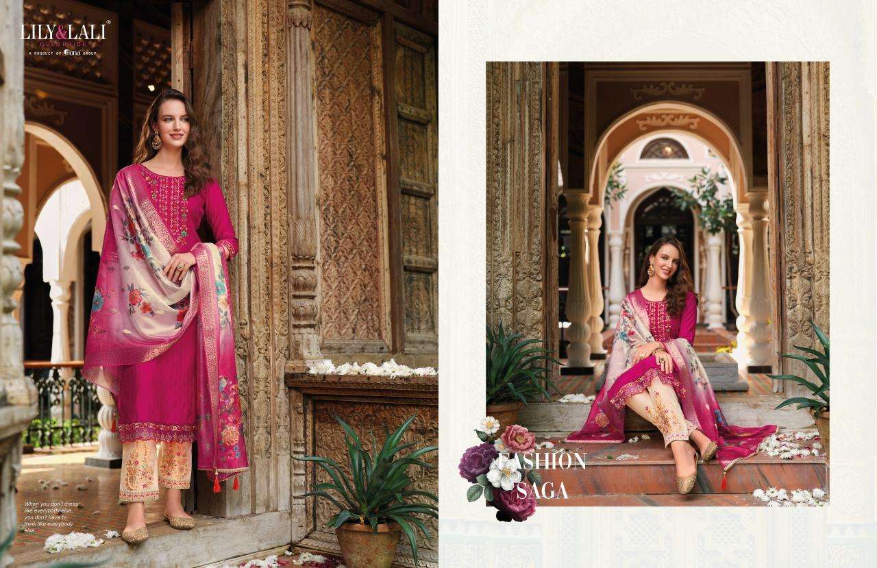 MEENAKARI VOL-4 SELF JACQUARD BY LILY & LALI 