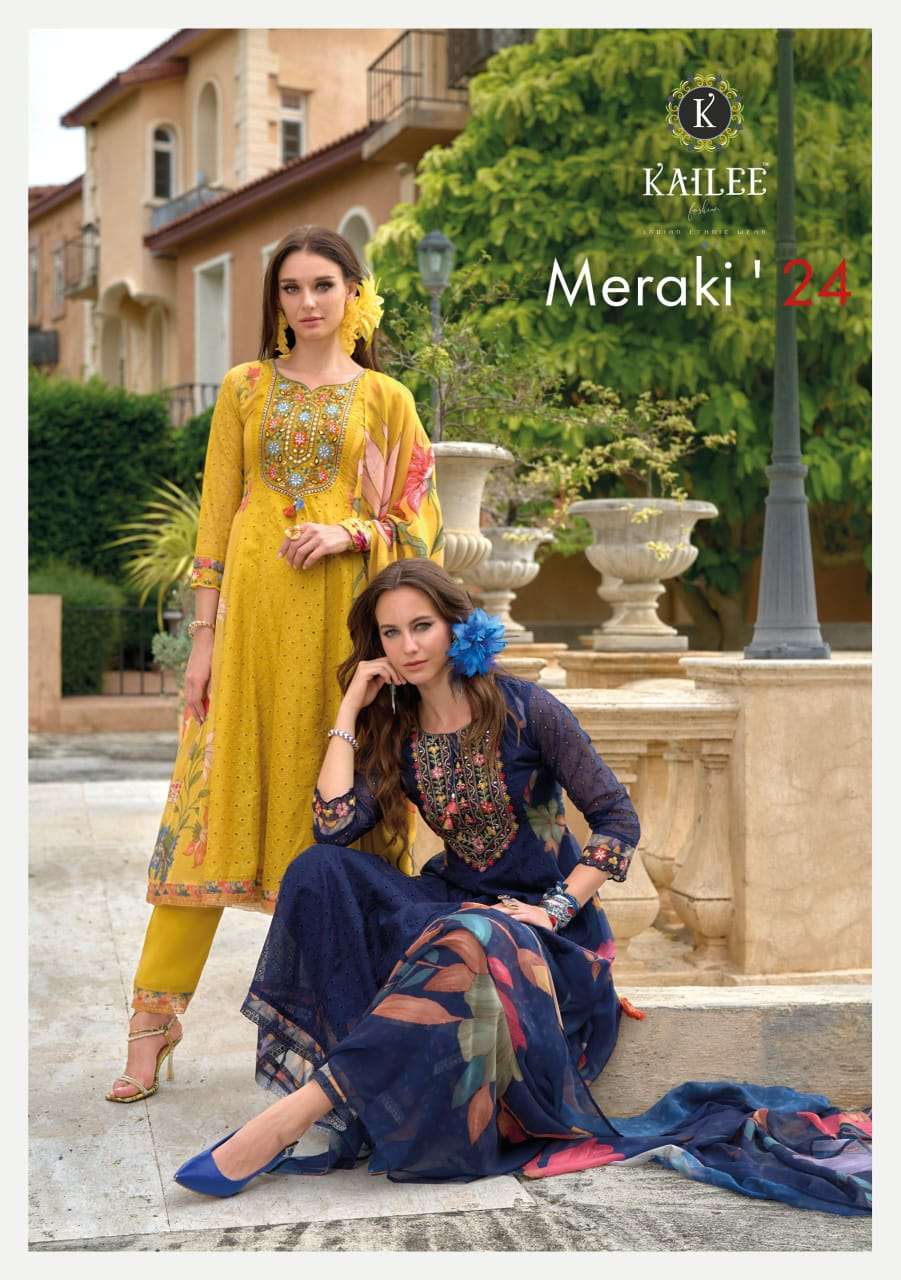 MERAKI PURE CHIKANKARI BY KAILEE FASHION 