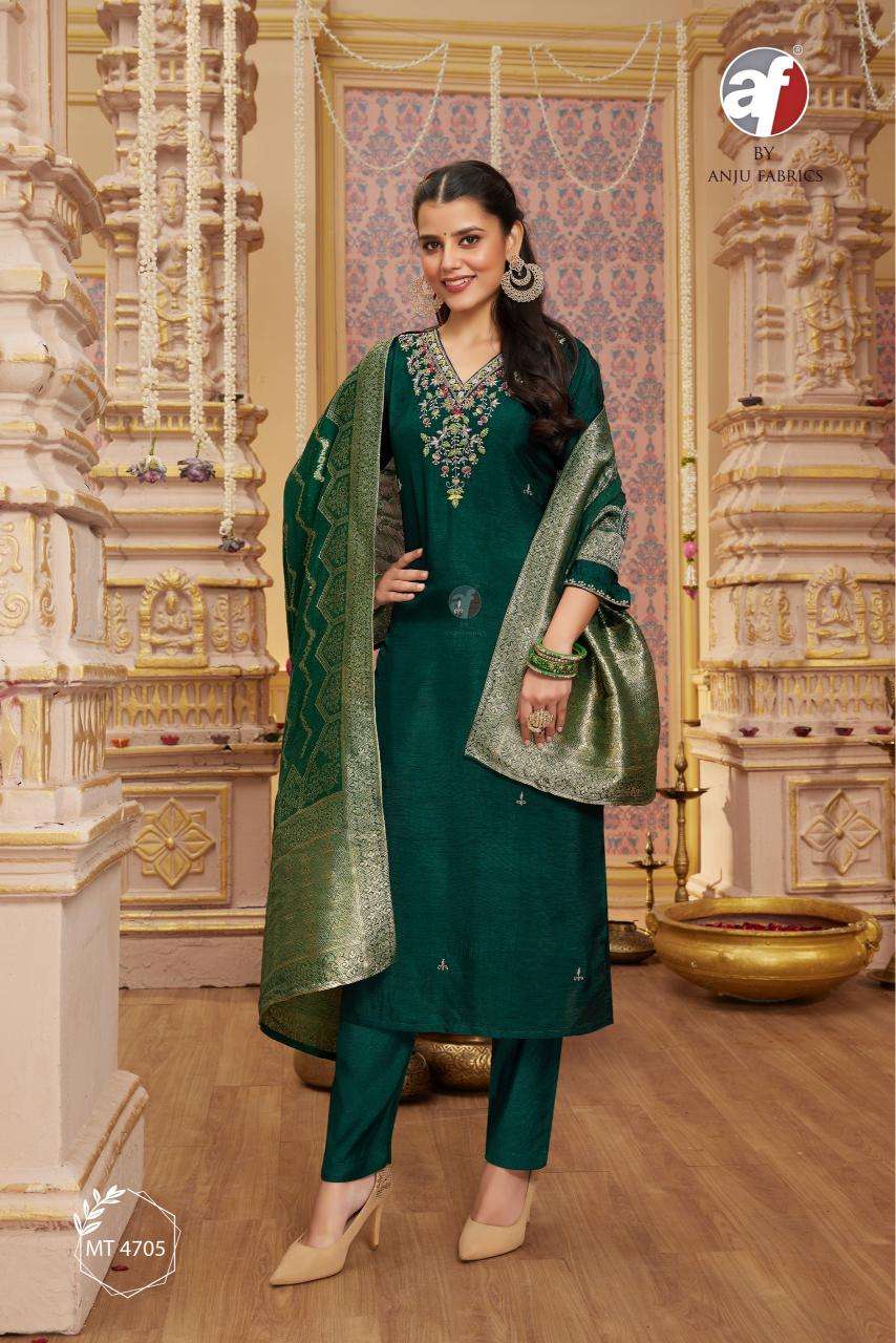 MT-4705 PURE DOLA SILK BY ANJU FABRICS  