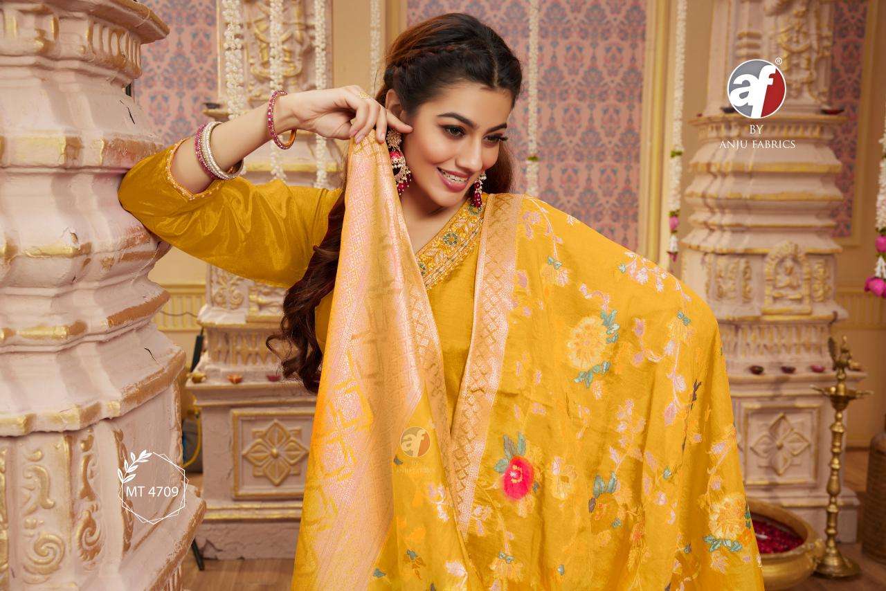 MT-4709 PURE DOLA SILK BY ANJU FABRICS 