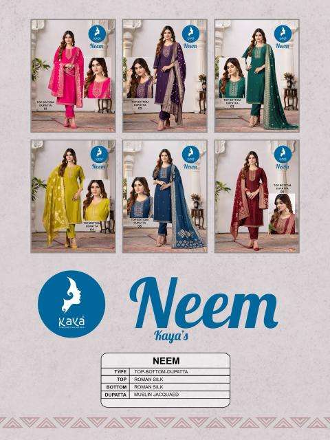 NEEM ROMAN SILK BY KAYA KURTI 