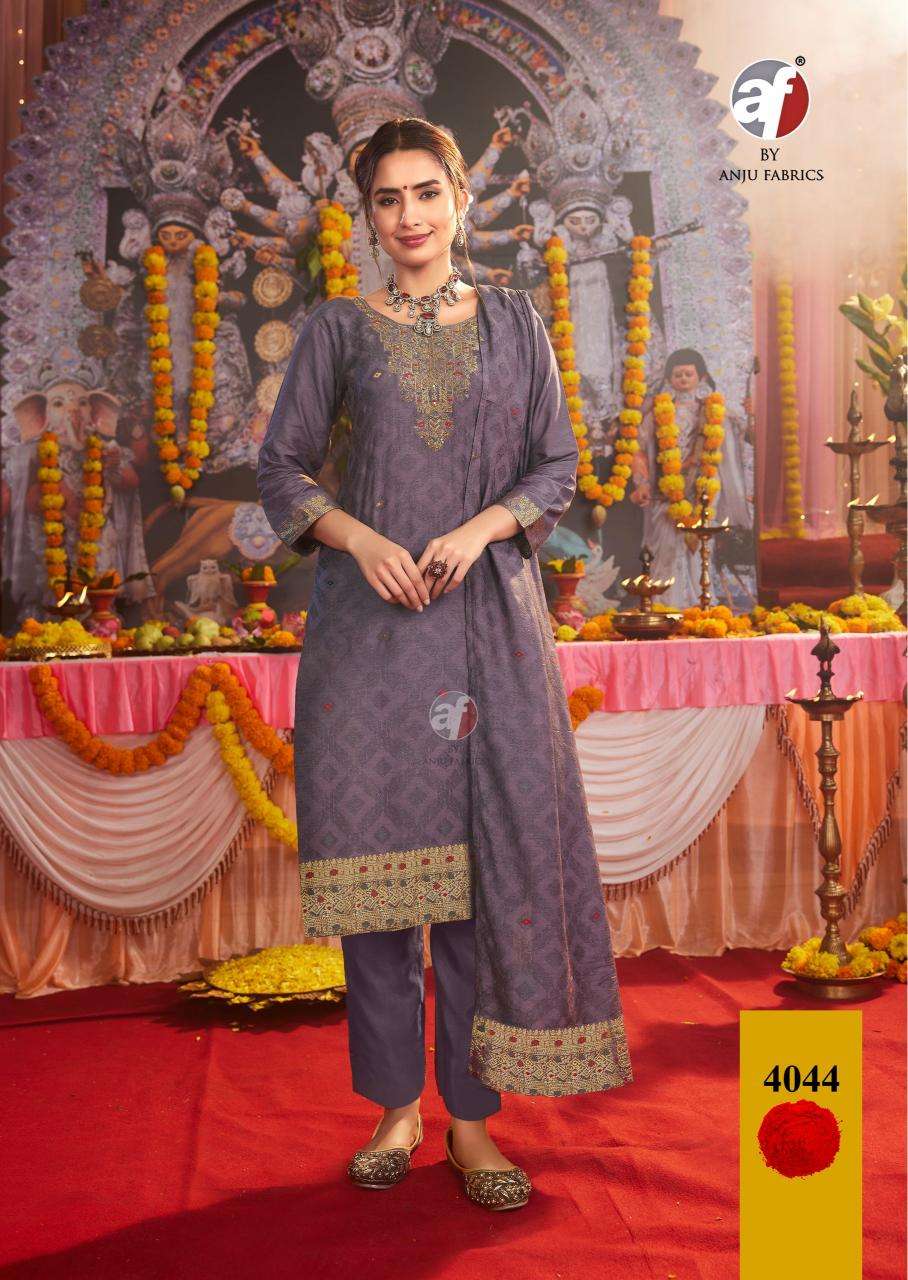 PALKI VOL-4 MUSLIN JACQUARD BY ANJU FABRICS 