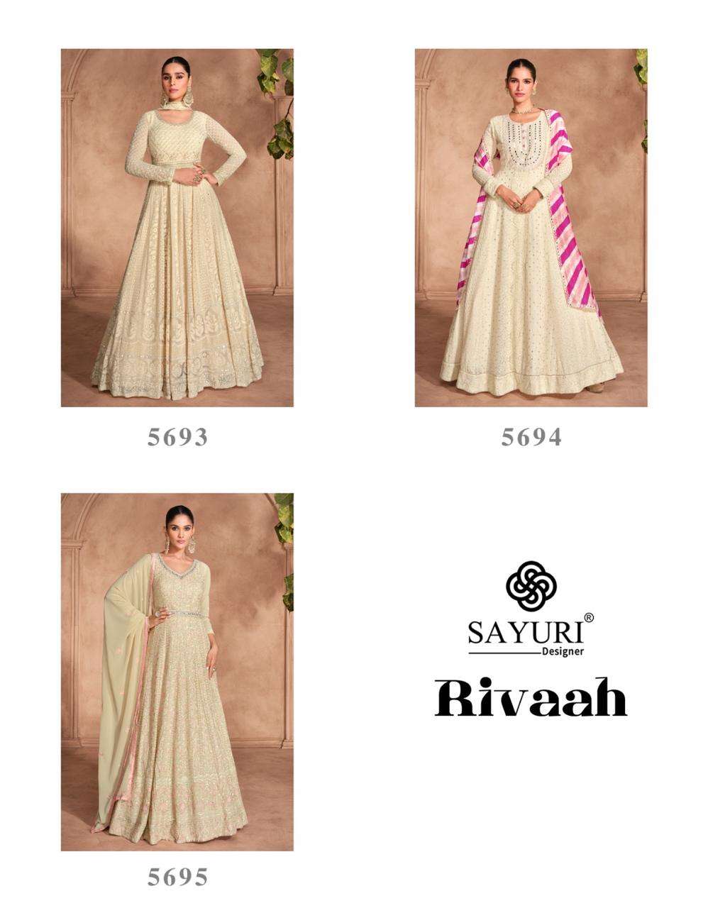 RIVAAH REAL GEORGETTE BY SAYURI DESIGNER 