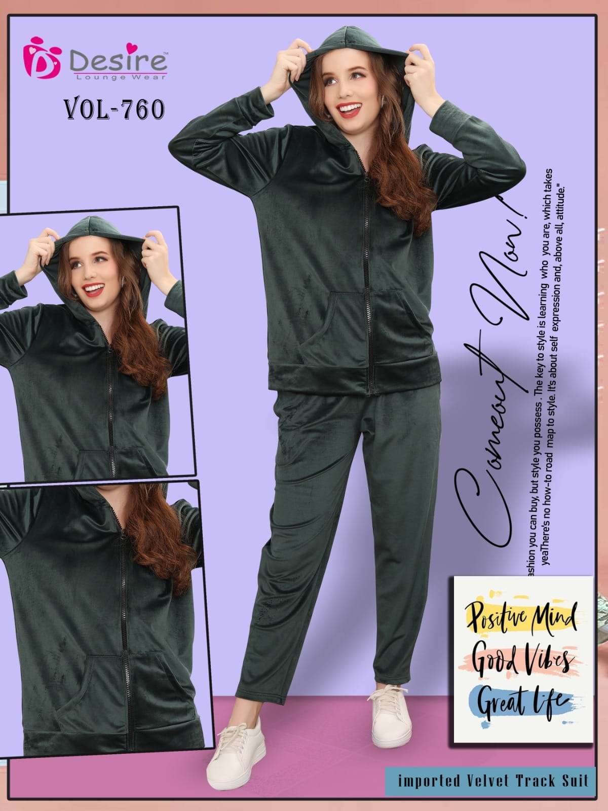 VELVET TRACK SUIT VOL-760 BY DESIRE 