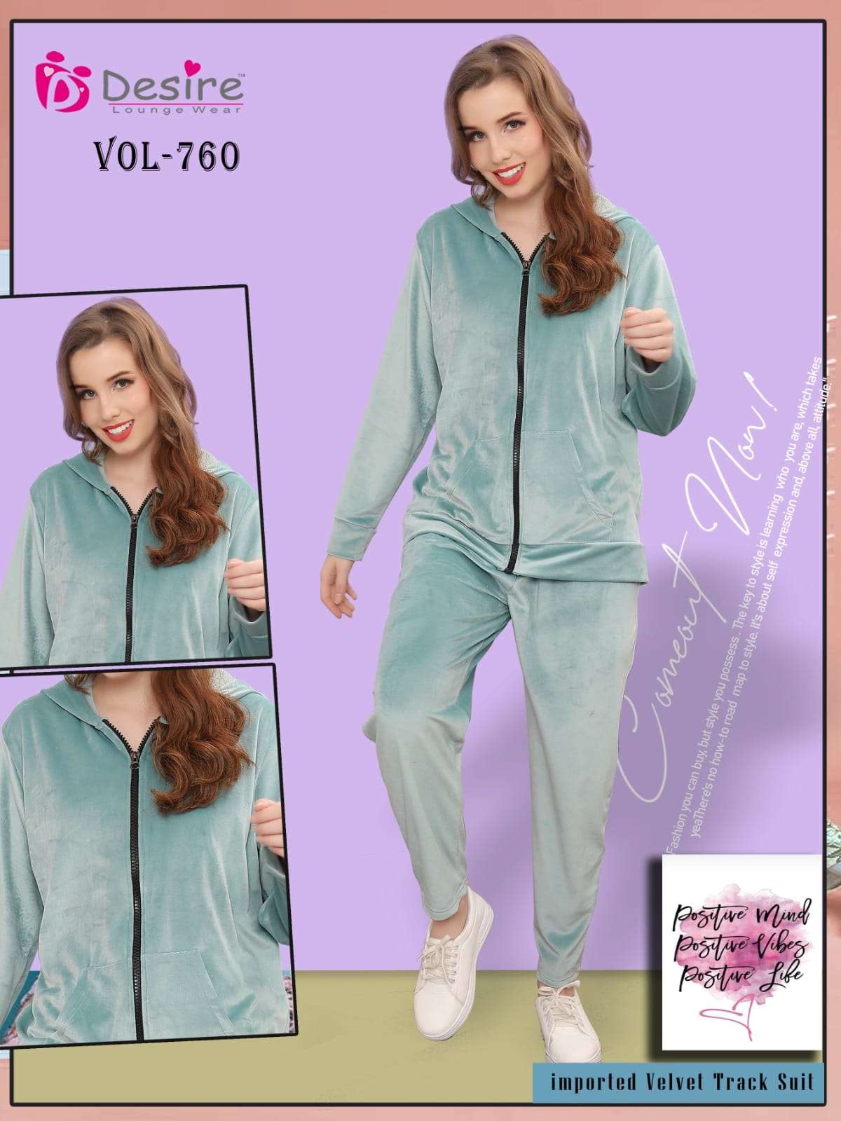 VELVET TRACK SUIT VOL-760 BY DESIRE 