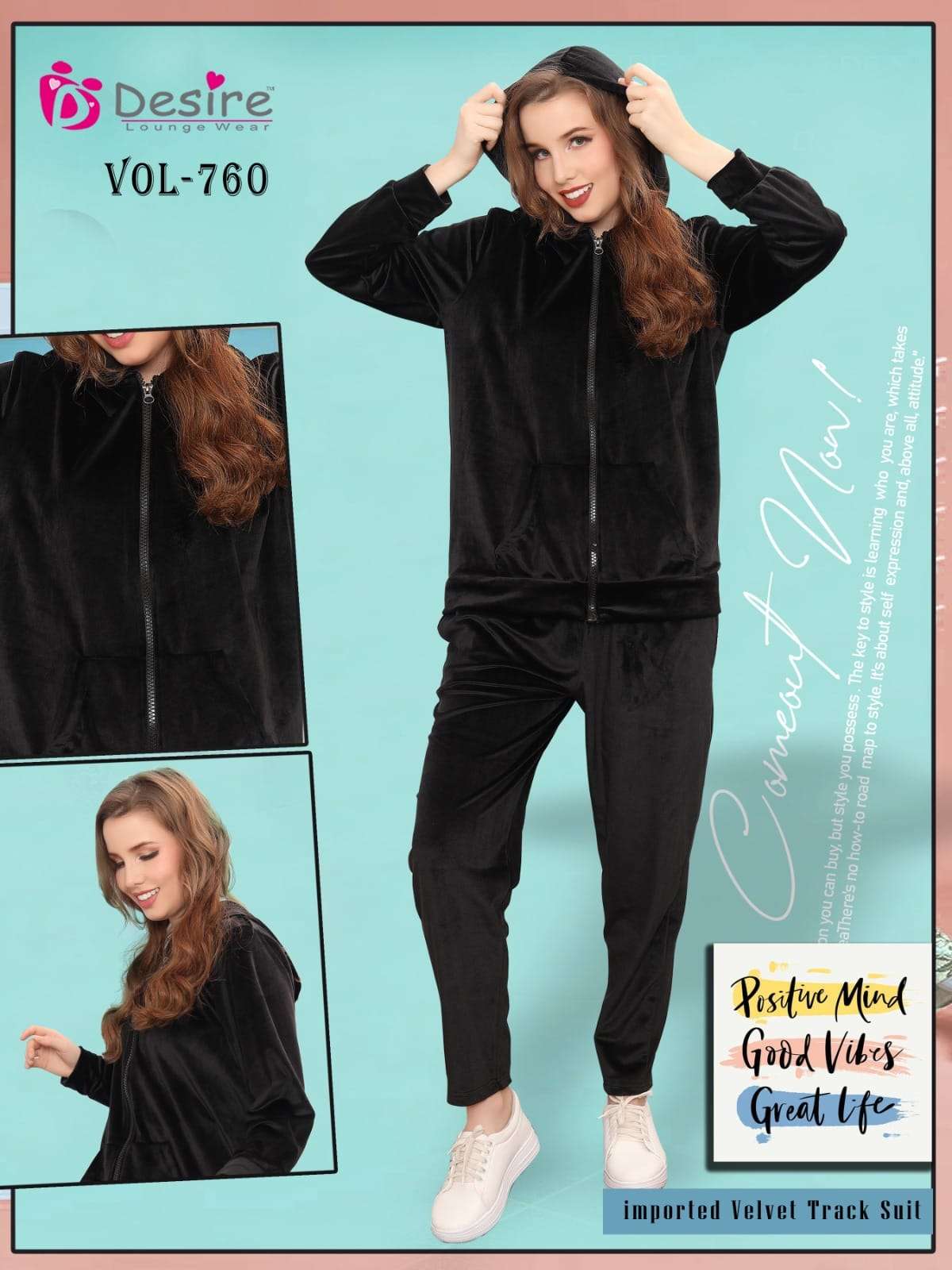 VELVET TRACK SUIT VOL-760 BY DESIRE 