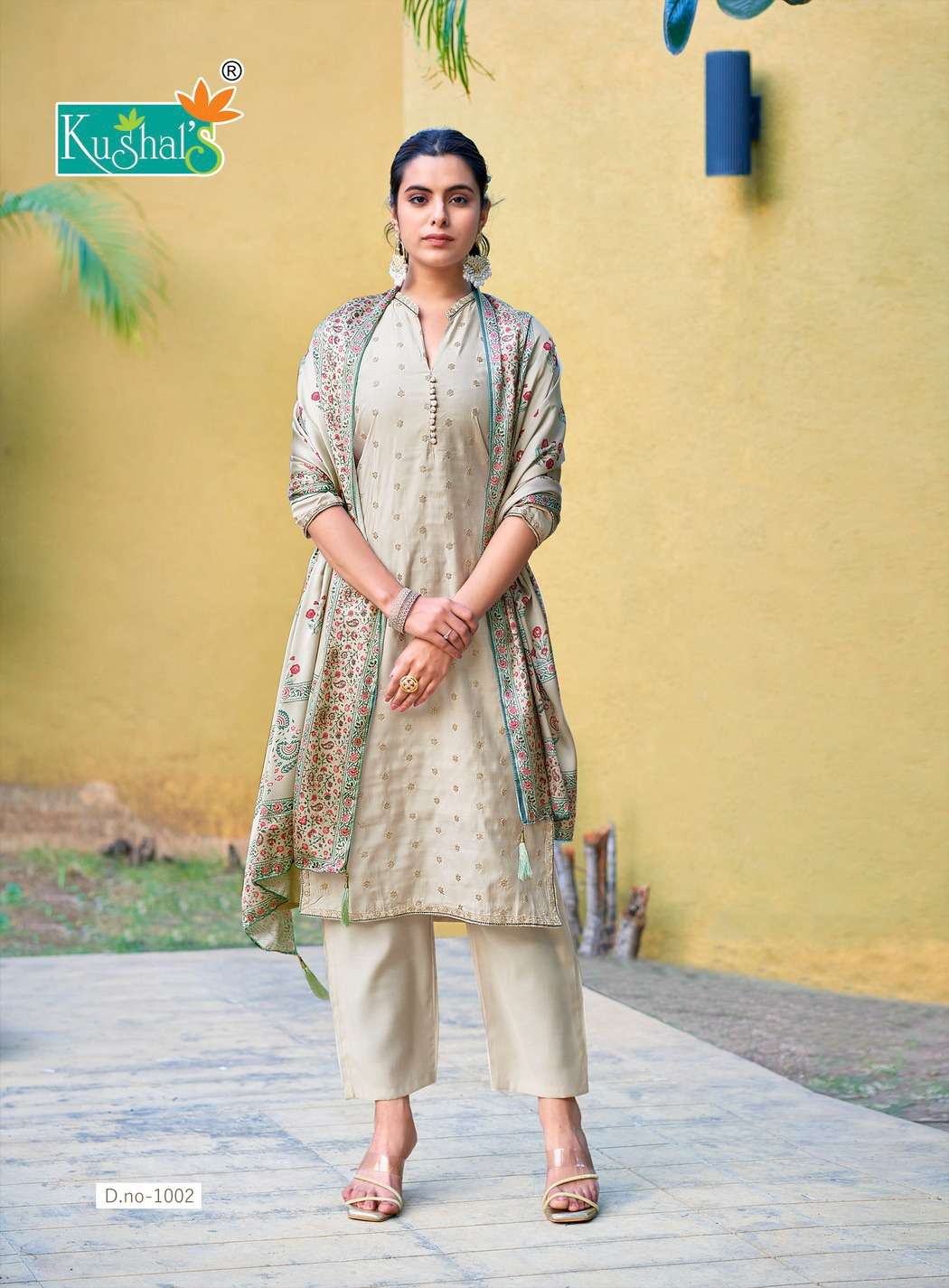 CHANDNI VOL-1 BY KUSHAL IN  ROMAN SILK AND GAJJI SILK HEAVY DUPATTA