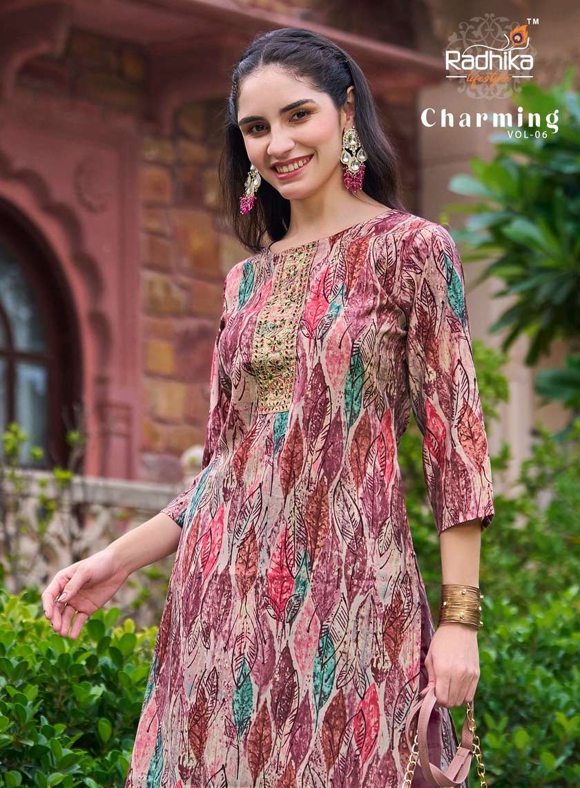 CHARMING VOL-6 BY BALLIKA LIFESTYLE IN MODAL CHANDERI WITH WORK