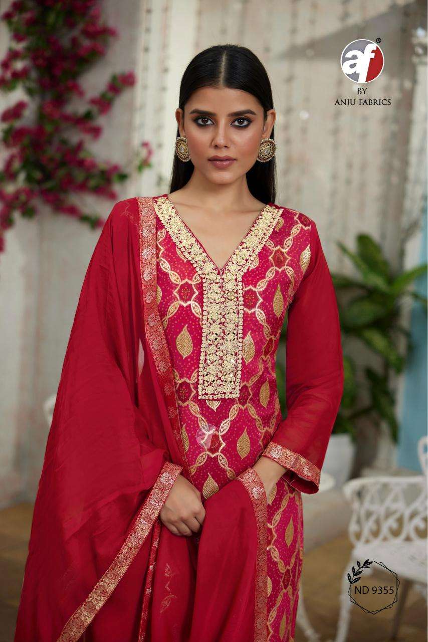 DESIGN NO-9355 PURE ORGANZA BY ANJU FABRICS 