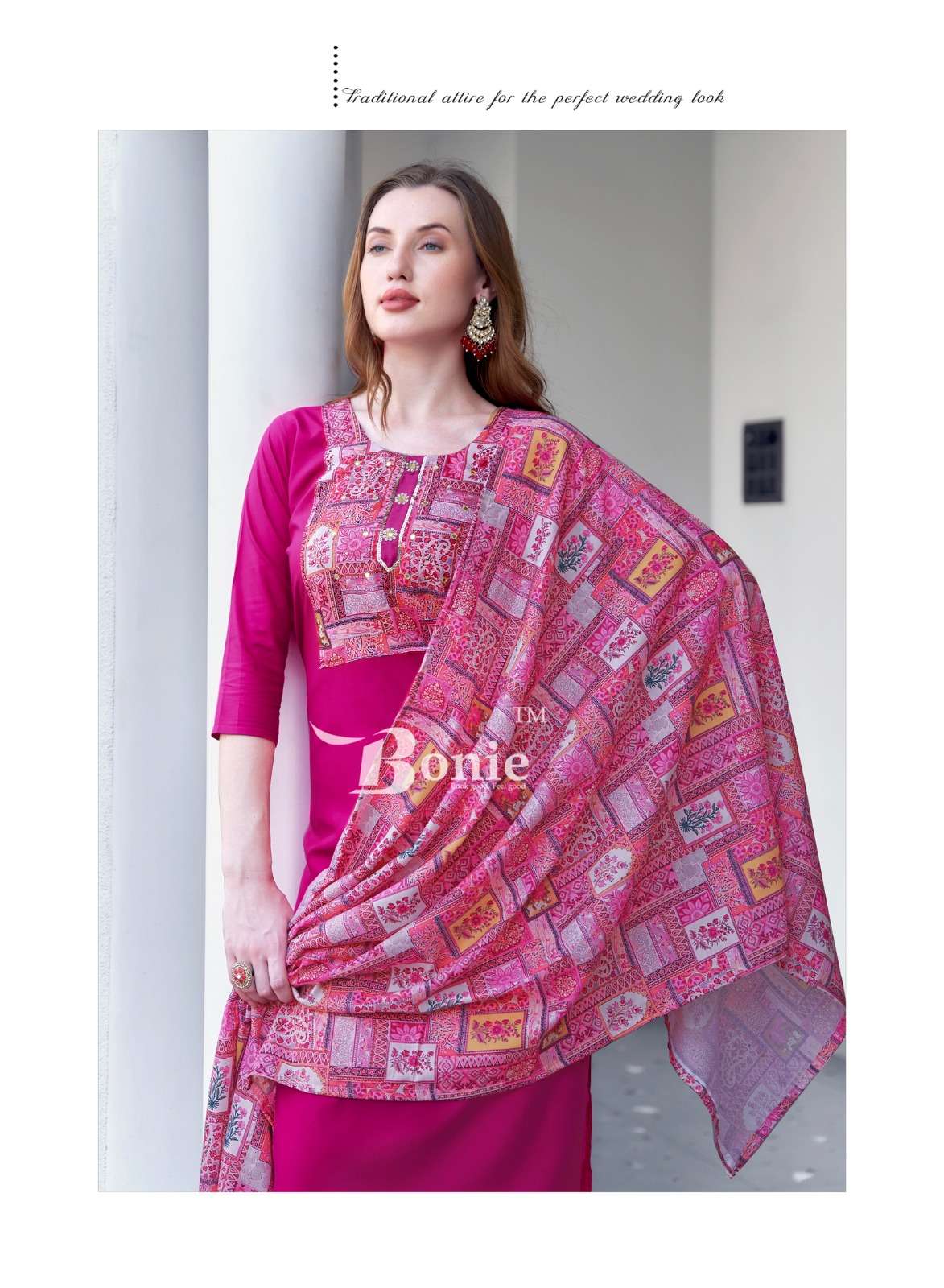 DIVYA VOL-1 BY BONIE NEW CONCEPT KURTI PANT DUPATTA IN RAYON 22KG CERTIFIED FABRICS 