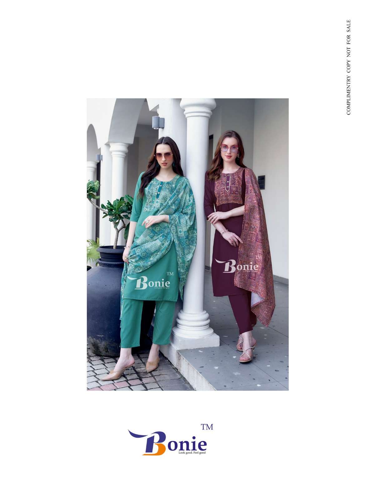 DIVYA VOL-1 BY BONIE NEW CONCEPT KURTI PANT DUPATTA IN RAYON 22KG CERTIFIED FABRICS 
